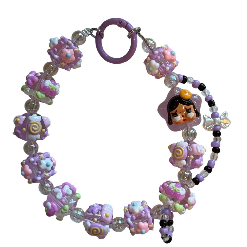 Phone and bag charm (purple)